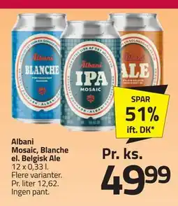 Fleggaard Albani Mosaic, Blanche el. Belgisk Ale, DKK 49.99 tilbud