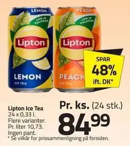 Fleggaard Lipton Ice Tea, DKK 84.99 tilbud