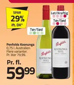 Fleggaard Penfolds Koonunga, DKK 59.99 tilbud