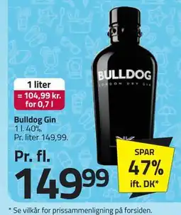 Fleggaard Bulldog Gin, DKK 149.99 tilbud