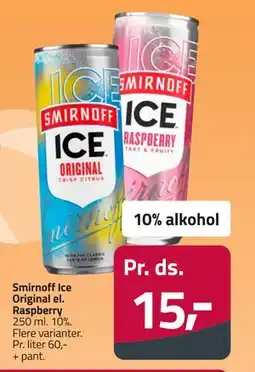 Fleggaard Smirnoff Ice Original el. Raspberry, DKK 15 tilbud