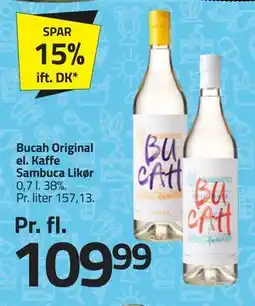 Fleggaard Bucah Original el. Kaffe Sambuca Likør, DKK 109.99 tilbud