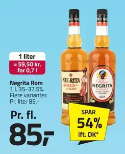 Fleggaard Negrita Rom, DKK 85 tilbud