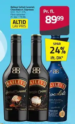 Fleggaard Baileys Salted Caramel, Chocolate el. Espresso, DKK 89.99 tilbud