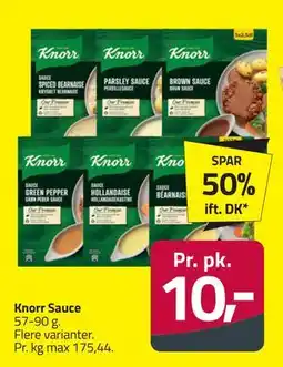 Fleggaard Knorr Sauce, DKK 10 tilbud