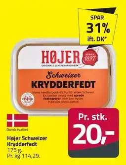 Fleggaard Højer Schweizer Krydderfedt, DKK 20 tilbud