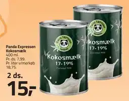 Fleggaard Panda Expressen Kokosmælk, DKK 15 tilbud