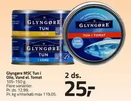 Fleggaard Glyngøre MSC Tun i Olie, Vand el. Tomat, DKK 25 tilbud