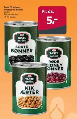 Fleggaard Taste Of Nature Kikærter el. Bønner, DKK 5 tilbud