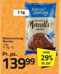 Fleggaard Naturens Energi Mandler, DKK 139.99 tilbud