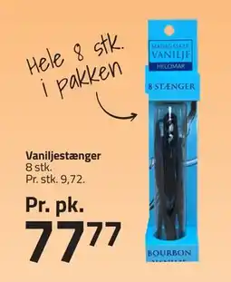 Fleggaard Vaniljestænger, DKK 77.77 tilbud