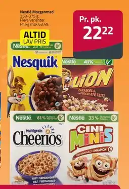 Fleggaard Nestlé Morgenmad, DKK 22.22 tilbud