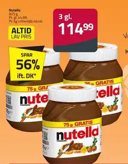 Fleggaard Nutella, DKK 114.99 tilbud