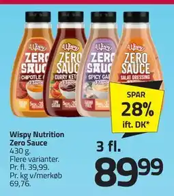 Fleggaard Wispy Nutrition Zero Sauce, DKK 89.99 tilbud