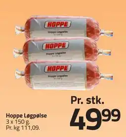Fleggaard Hoppe Løgpølse, DKK 49.99 tilbud