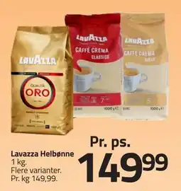 Fleggaard Lavazza Helbønne, DKK 149.99 tilbud