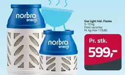 Fleggaard Gas Light Inkl. Flaske, DKK 599 tilbud