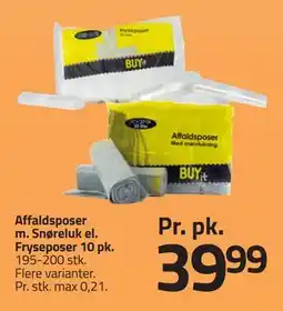 Fleggaard Affaldsposer m. Snøreluk el. Fryseposer 10 pk., DKK 39.99 tilbud