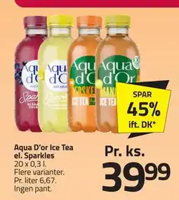 Fleggaard Aqua D’or Ice Tea el. Sparkles, DKK 39.99 tilbud