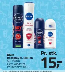 Fleggaard Nivea Deospray el. Roll-on, DKK 15 tilbud