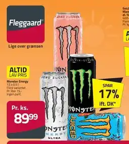 Fleggaard Monster Energy, DKK 89.99 tilbud