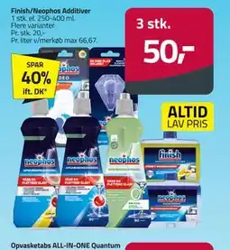 Fleggaard Finish/Neophos Additiver, DKK 50 tilbud