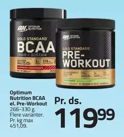 Fleggaard Optimum Nutrition BCAA el. Pre-Workout, DKK 119.99 tilbud