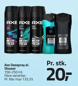 Fleggaard Axe Deospray el. Shower, DKK 20 tilbud