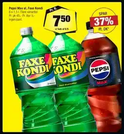 Calle Pepsi Max el. Faxe Kondi, DKK 7.5 tilbud