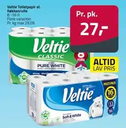 Fleggaard Veltie Toiletpapir el. Køkkenrulle, DKK 27 tilbud