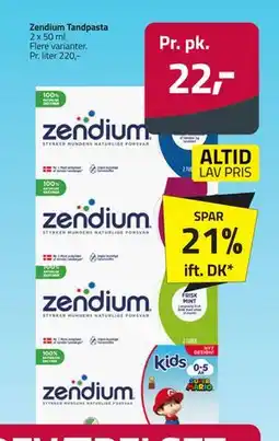 Fleggaard Zendium Tandpasta, DKK 22 tilbud