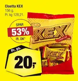 Calle Cloetta KEX, DKK 20 tilbud
