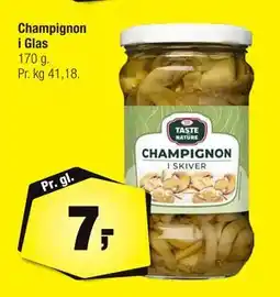 Calle Champignon i Glas, DKK 7 tilbud