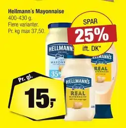 Calle Hellmann´s Mayonnaise, DKK 15 tilbud