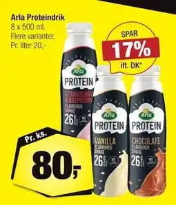 Calle Arla Proteindrik, DKK 80 tilbud