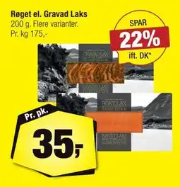 Calle Røget el. Gravad Laks, DKK 35 tilbud