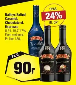 Calle Baileys Salted Caramel, Chocolate el. Espresso, DKK 90 tilbud
