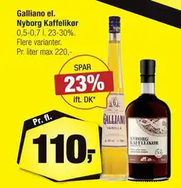 Calle Galliano el. Nyborg Kaffelikør, DKK 110 tilbud