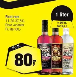 Calle Pirat rom, DKK 80 tilbud