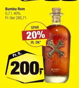 Calle Bumbu Rom, DKK 200 tilbud