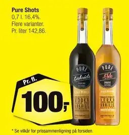 Calle Pure Shots, DKK 100 tilbud
