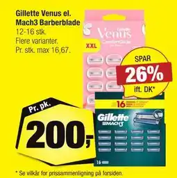 Calle Gillette Venus el. Mach3 Barberblade, DKK 200 tilbud