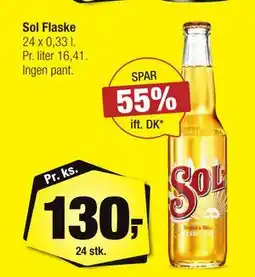 Calle Sol Flaske, DKK 130 tilbud