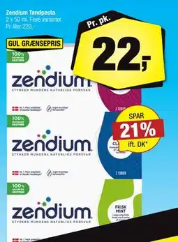 Calle Zendium Tandpasta, DKK 22 tilbud