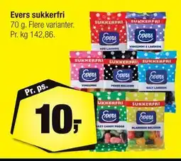 Calle Evers sukkerfri, DKK 10 tilbud