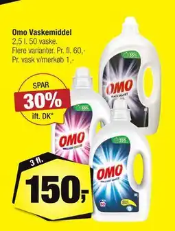Calle Omo Vaskemiddel, DKK 150 tilbud