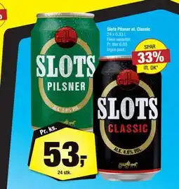 Calle Slots Pilsner el. Classic, DKK 53 tilbud