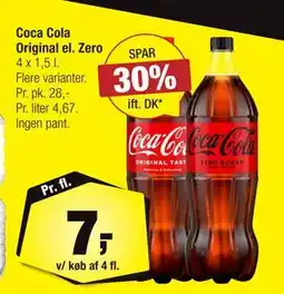 Calle Coca Cola Original el. Zero, DKK 7 tilbud