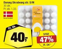 Calle Danæg Skrabeæg str. S/M, DKK 40 tilbud