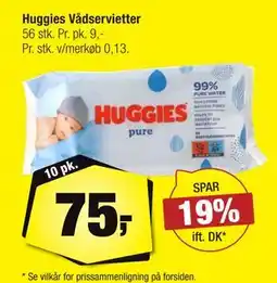 Calle Huggies Vådservietter, DKK 75 tilbud